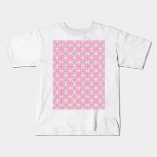 Persian Traditional Geometric Tilework Mosaic Pattern Kids T-Shirt